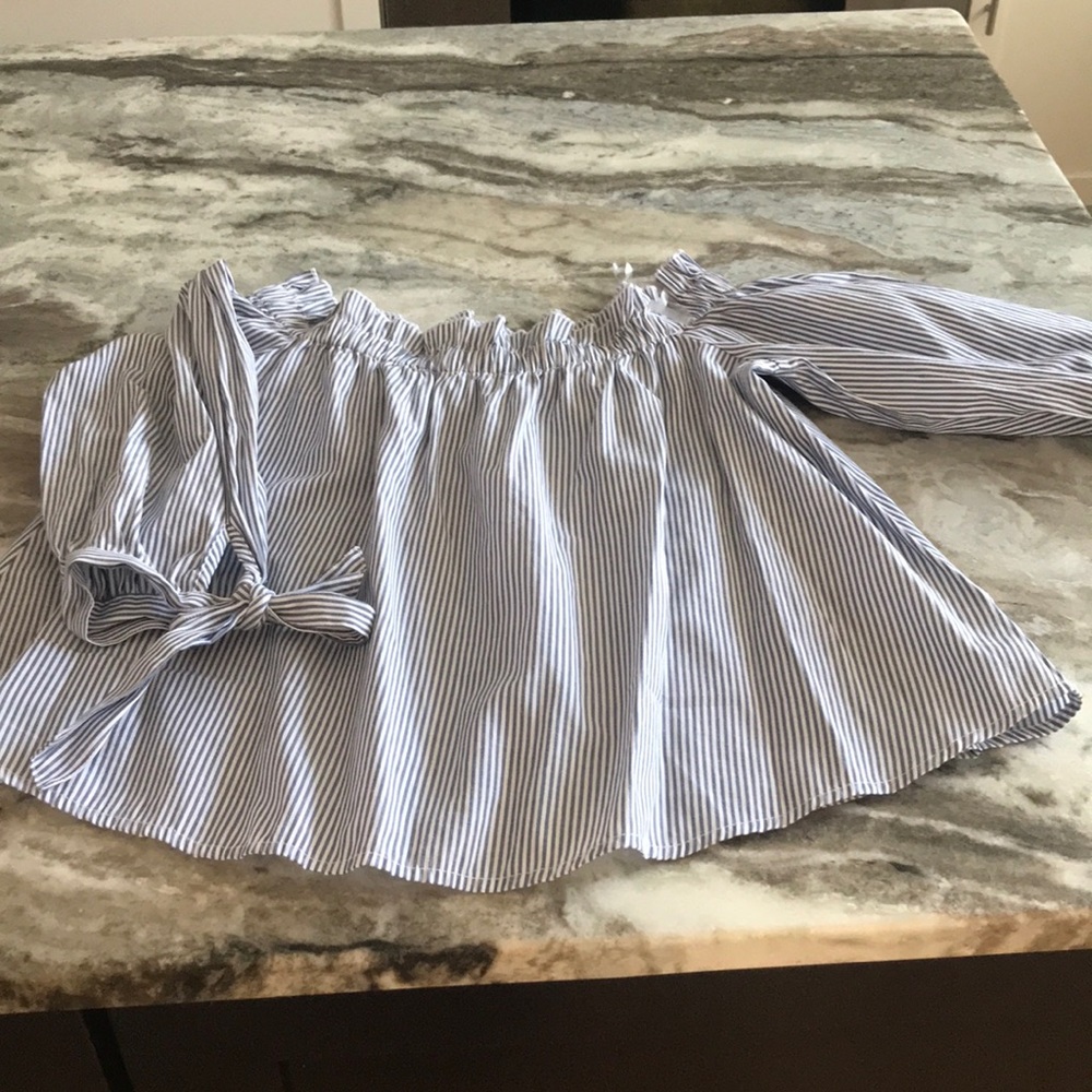 American Eagle oxford stripe top